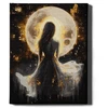 Mergina su mėnuliu aukse 40*50 n (su auksiniais dažais)