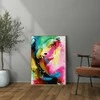Moteris dažuose 40*50 cm