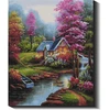Namelis prie upelio 40×50 cm (kvadratiniai deimantukai)