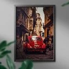 Raudonas automobilis 40*50 cm