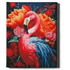 Rožinis flamingas 40×50 cm (apvalūs deimantukai)