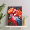 Rožinis flamingas 40×50 cm (apvalūs deimantukai)