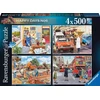 Ravensburger Dėlionė 4x500 vnt. - Darbo diena