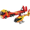 Majorette - Grand Series Volvo Truck And Police Helicopter
