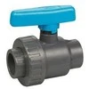 PVC ventilis 2" vidinis sriegis su mėlyna rank.