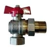 Ventilis vandeniui, kampinis su veržle ½" išorinis/vidinis sriegis