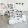 Patalynė bawełniana 140x200 Tygrys balta 8088 Tiger baltas poszewka 70x90