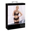 Abierta Fina seksualus komplektas Bra Set juodas S