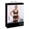 Abierta Fina seksualus 3 dalių komplektas Bra Suspender Set M