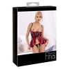 Abierta Fina seksualus 2 dalių komplektas Shelf Bra Set red 85C/XL