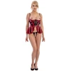 Abierta Fina seksualus 2 dalių komplektas Shelf Bra Set red 75B/S