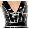 Black Level Vinyl dress w. sidabrinis L