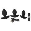 Black Velvets BV Vibrating Butt kištukai per 3 s