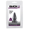 Black Velvets Juodas Velvets Analinis kištukas silikoninis sekso kištukas mažas 7cm