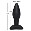 Black Velvets Juodas Velvets Small Plug
