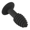Black Velvets Juodas Velvets Juodas Velvets Twist butt plug