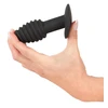 Black Velvets Juodas Velvets Juodas Velvets Twist butt plug
