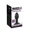 Black Velvets Juodas Velvets Juodas Velvets Twist butt plug