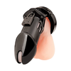Blueline - Acrylic See-Thru Chastity Cage Juodas