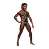 Male Power Leather Series Adjustable Full Body Sling Juodas One Size