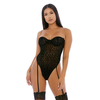 Forplay Chain Your Mind Teddy XL - Cheetah Mesh &amp; Gold Chain Details