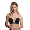 Bye Bra Bras Bye Bra Seamless U-Style Strapless Bra Cup E Juodas - Invisible Finish