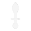 Chrystalino By Shots Glas Rocker Borosilicate Glass Intimate Plug - Ergonomic Shape, Clear