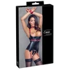 Cottelli Bondage Basque juodas/red M