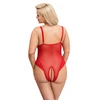 Cottelli Curves Body be tarpkojų raudona 4XL