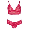 Cottelli Curves Bra and Raudona Briefs 3XL