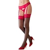 Cottelli Legwear Stockings juodas/red 8