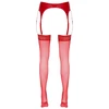Cottelli Legwear Raudonos kojinės 5