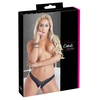 Cottelli G-String Pearls juodas M