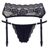 Cottelli String &amp; Suspenders juodas S