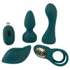 Couples Choice RC mini vibratorius su 4 priedais