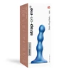 Mėlyna Strap-On-Me - Dildo Plug Balls Metallic Mėlyna S