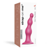 Strap-On-Me - Dildo Plug Beads Metallic Raspberry Rožinė L