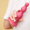 Strap-On-Me - Dildo Plug Beads Metallic Raspberry Rožinė L