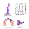Strap-On-Me - Dildo Plug Curvy Metallic Violetinė M