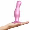 Rožinė Strap-On-Me - Dildo Plug Curvy Metallic Sugar Rožinė S