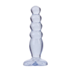Doc Johnson Crystal Jellies Anal Plug 12 cm - Soft Graduated Shape, Clear