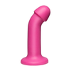 Doc Johnson The Tru Curve Platinum Silicone Intimate Model 6'' Curved Rožinė