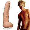 Doc Johnson John Holmes Intimate Model with Suction Cup, Baltas, Large