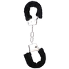 Doc Johnson Pipedream Furry Cuffs Juodas - Comfortable Faux Fur Restraint System