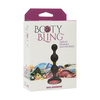Doc Johnson Booty Bling Silicone Beaded Plug with Jewel Medium Juodas