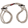 Doc Johnson Restrain Bind Tie 6mm Hemp Soft Cuffs for Wrists or Ankles Natural