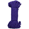 Doc Johnson Bind and Tie Hemp Bondage Rope 6mm 30ft Violet - Durable Natural Fiber