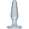 Doc Johnson Crystal Jellies Medium Silicone Plug, Clear, 12.7 cm