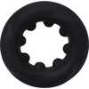 Doc Johnson The Twist Silicone Support Ring Juodas Flexible Design