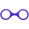 Doc Johnson Merci Silicone Wrist Cuffs Violetinė - Flexible Seamless Design